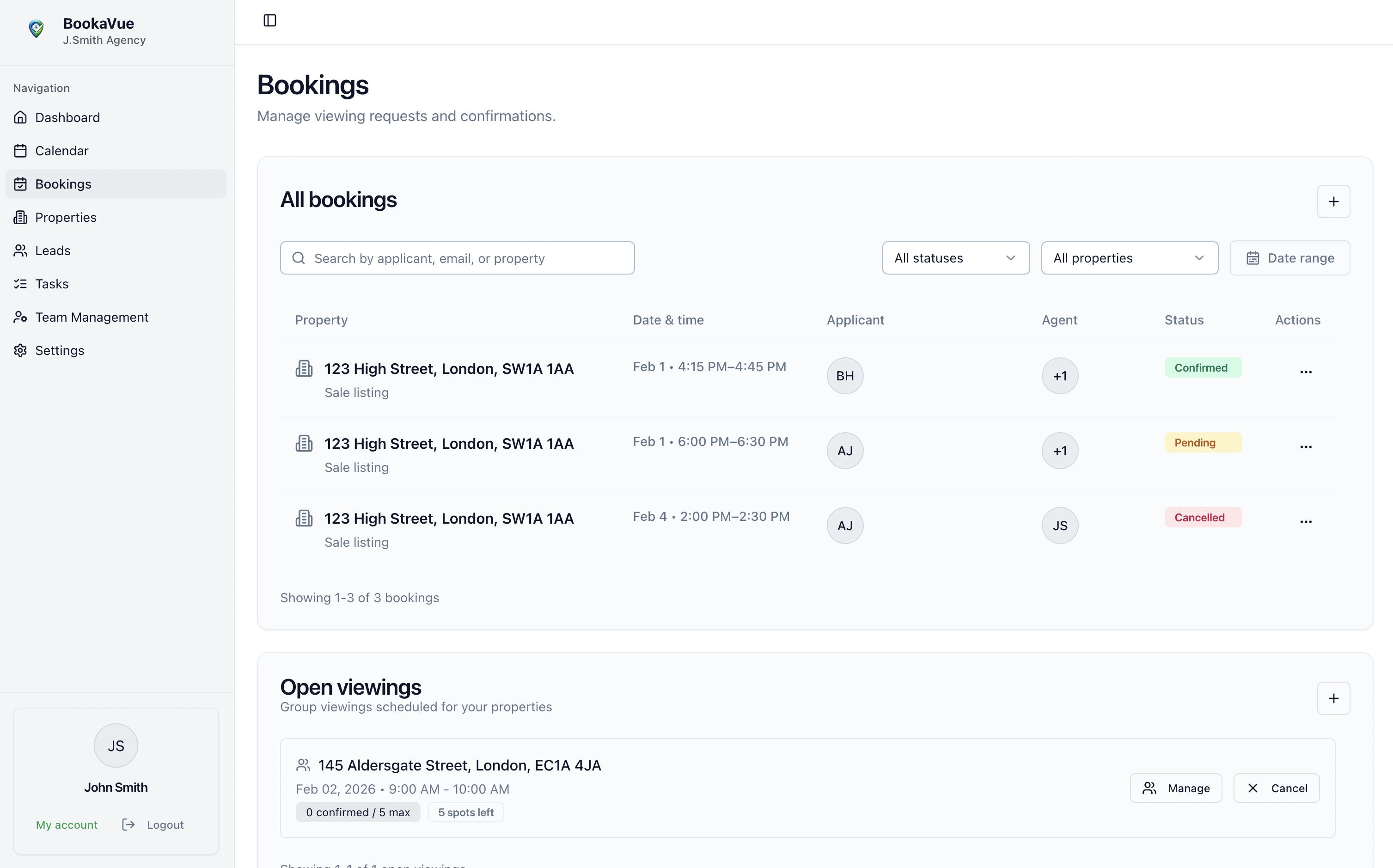 Manual booking workflow