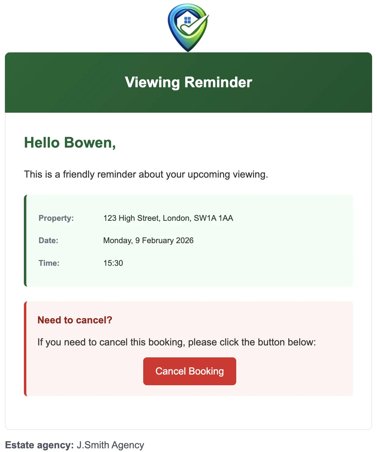 Automated viewing reminder notification on mobile